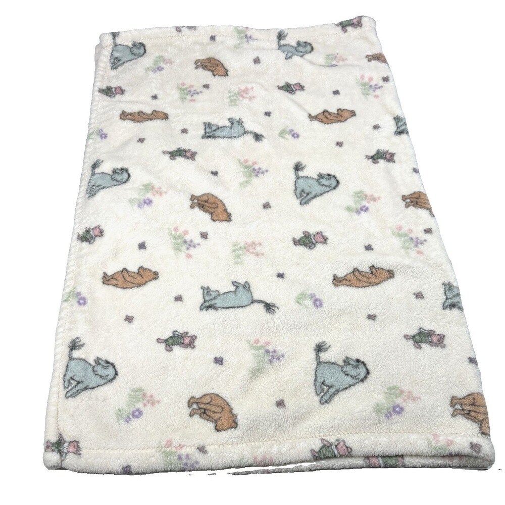 Pooh Bear Collection Winnie the Pooh Fleece Baby Blanket 29” x 41” Eeyore Piglet
